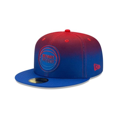 Sapca New Era Detroit Pistons NBA Back Half 59FIFTY Fitted - Albastri